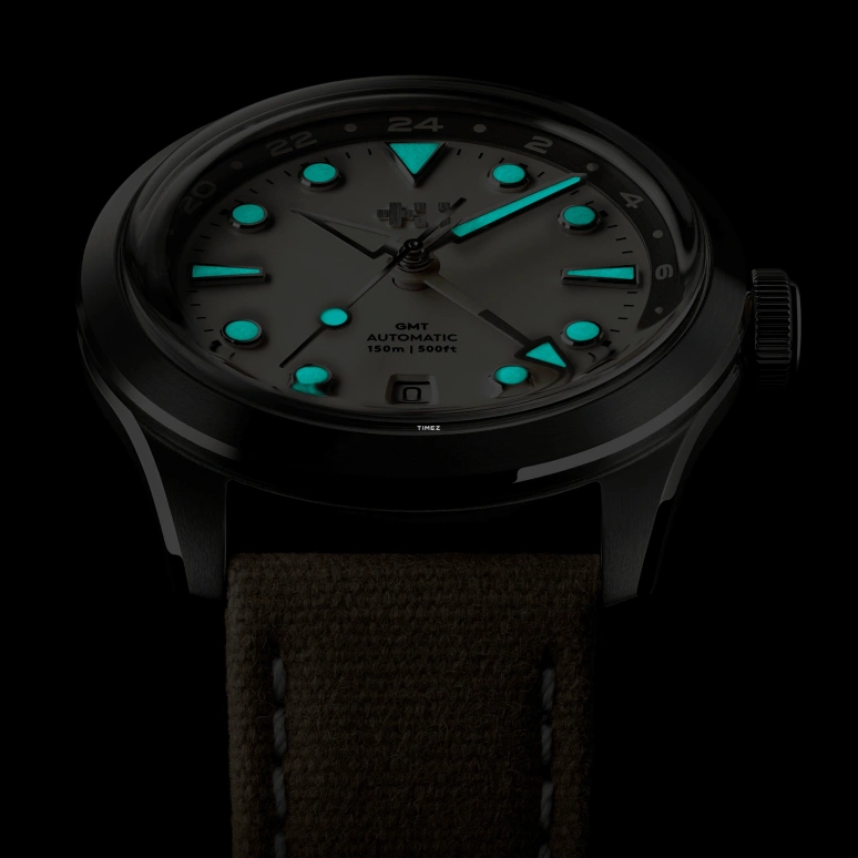 Christopher Ward,C65 38mm,38mm,Stainless Steel,White,Automatic,Day,Dule Time,C65,C65-38AGM3-S00E1-VC