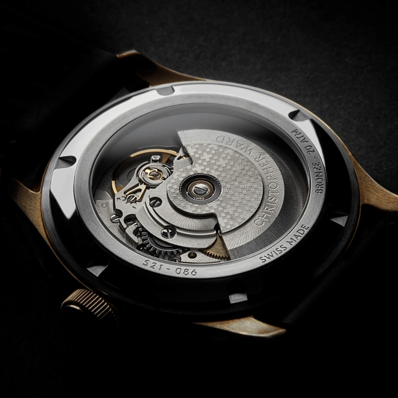 Christopher Ward,C65 41mm,41mm,Bronze,Blue,Automatic,Day,38hours,C65,C65-41ADC2-BPBB0-RB
