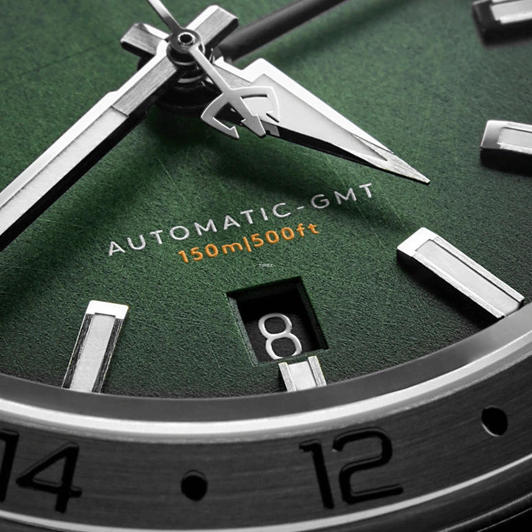 Christopher Ward,C63 39mm,39mm,Stainless Steel,Green,Automatic,Day,Dule Time,C63,C63-39AGM3-S00V1-HKO
