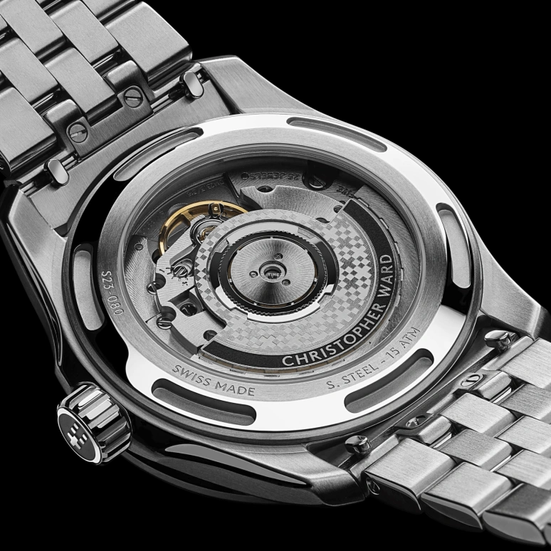 Christopher Ward,C63 36mm,36mm,Stainless Steel,Blue,Automatic,Day,Dule Time,C63,C63-36AGM3-S00B4-B1