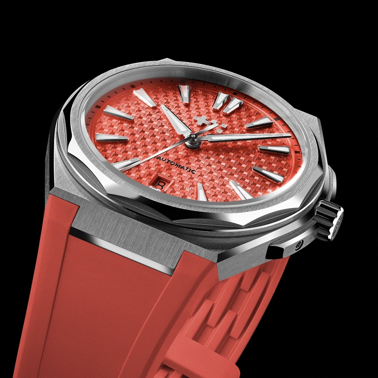 Christopher Ward,Ice Cream Twelve 38mm,38mm,Stainless Steel,Orange Red,Automatic,Day,38hours,C12,C12-38ADA1-S00R0-BRR