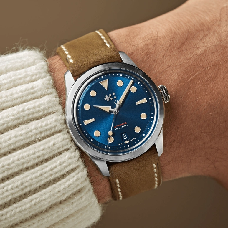 Christopher Ward,C65 38mm,38mm,Stainless Steel,Ocean Blue,Automatic,Day,38hours,C65,C65-38ADA3-S00B0-VC