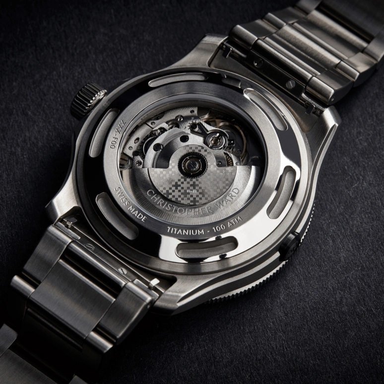 Christopher Ward,C60 42mm,42mm,Titanium,Black,Automatic,Date,Day,C60,C60-42ADD3-T0KK0-B0