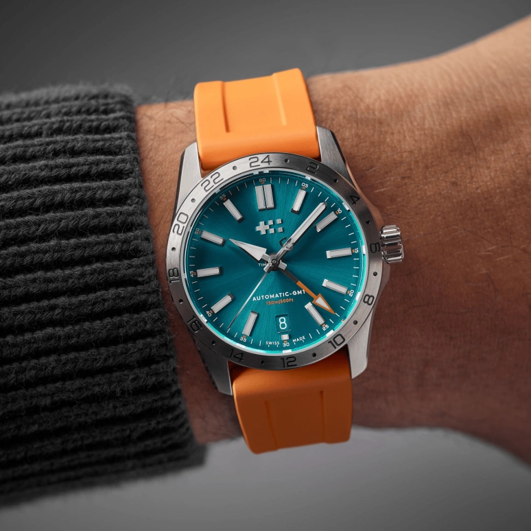 Christopher Ward,C63 36mm,36mm,Stainless Steel,Blue,Automatic,Day,Dule Time,C63,C63-36AGM3-S00B4-RO