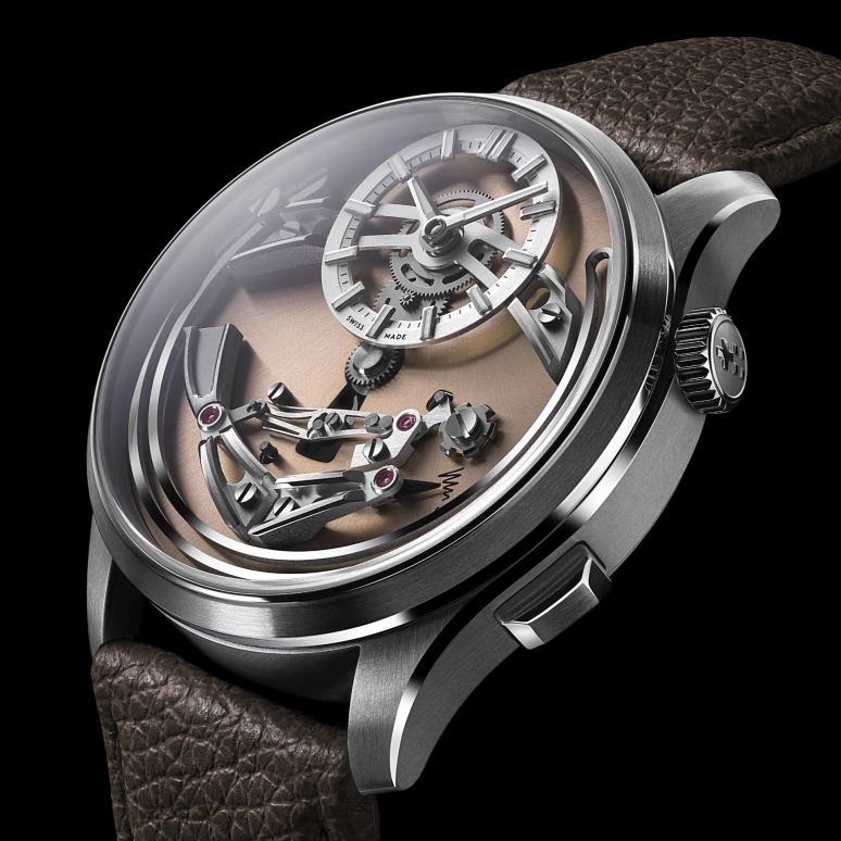 Christopher Ward,C1 41mm,41mm,Titanium,Salmon,Automatic,Hour Strike,Function Selector,C01,C01-41APT0-T00A0-MT