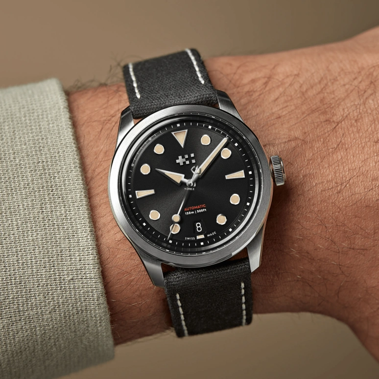 Christopher Ward,C65 38mm,38mm,Stainless Steel,Black,Automatic,Day,38hours,C65,C65-38ADA3-S00K0-WK