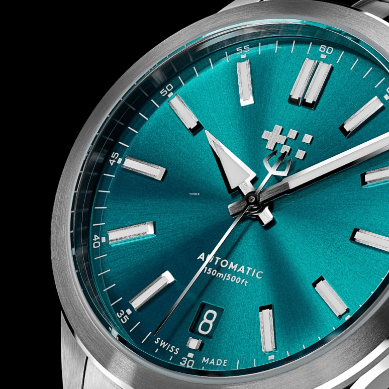 Christopher Ward,C63 36mm,36mm,Stainless Steel,Cyan,Automatic,Day,38hours,C63,C63-36ADA3-S00B4-B0