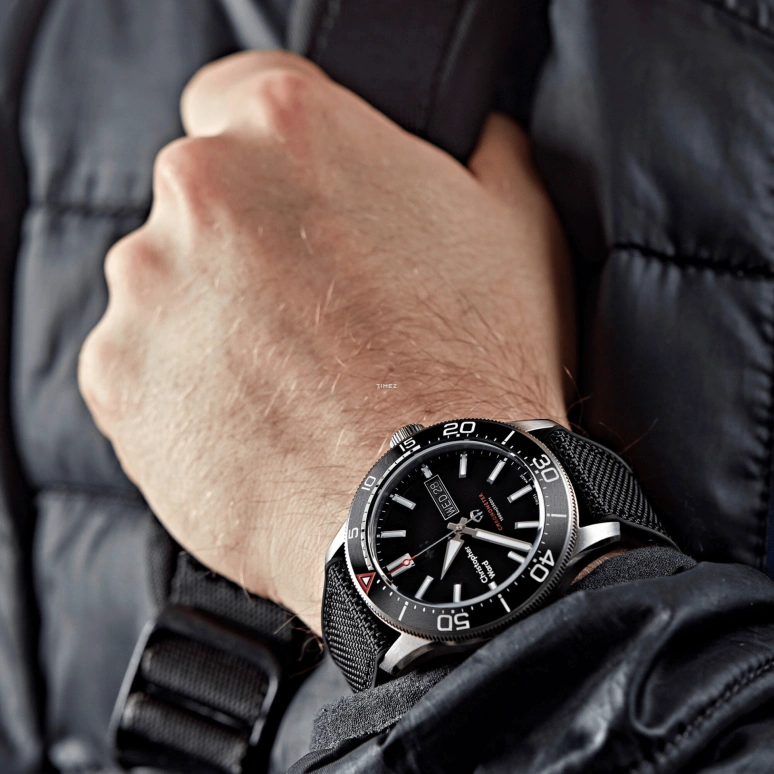 Christopher Ward,C60 42mm,42mm,Titanium,Black,Automatic,Date,Day,C60,C60-42ADD3-T0KK0-HK