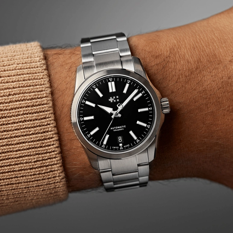 Christopher Ward,C63 36mm,36mm,Stainless Steel,Black,Automatic,Day,38hours,C63,C63-36ADA3-S00K1-B0