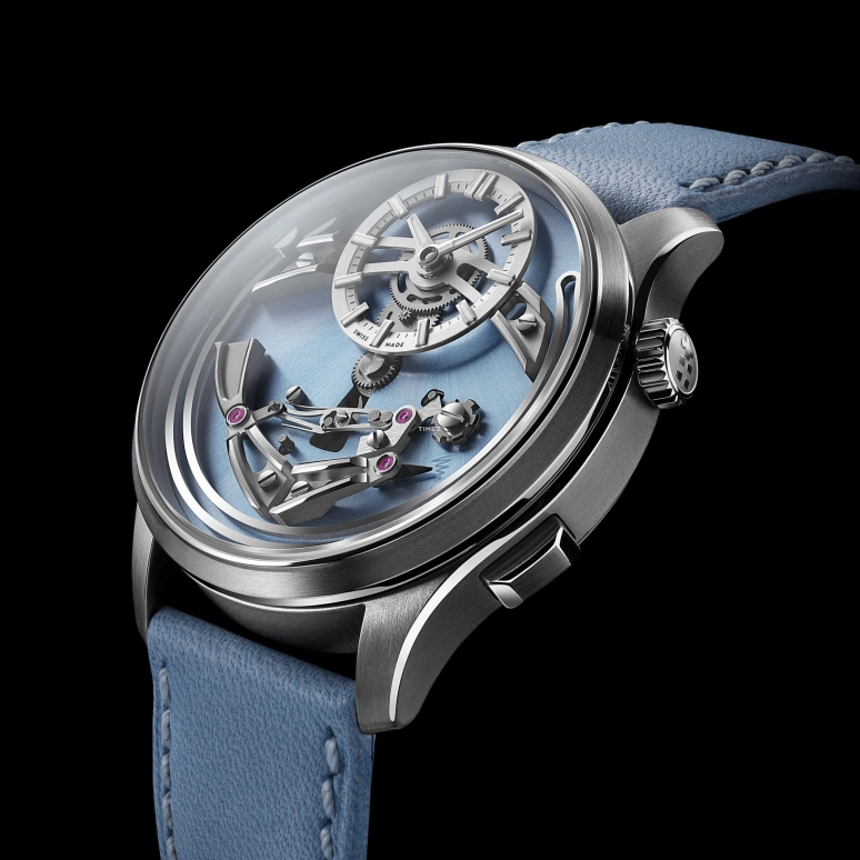 Christopher Ward,Other 41mm,41mm,Titanium,Blue,Skeleton,Automatic,Petite Sonnerie,38hours,C01,C01-41APT2-T00B1-VC
