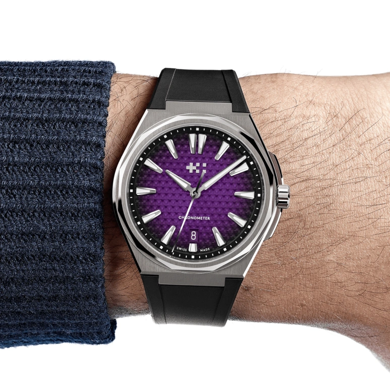 Christopher Ward,The Twelve 40mm,40mm,Titanium,Purple,Automatic,Day,38hours,C12,C12-40ADC1-T00P0-RK