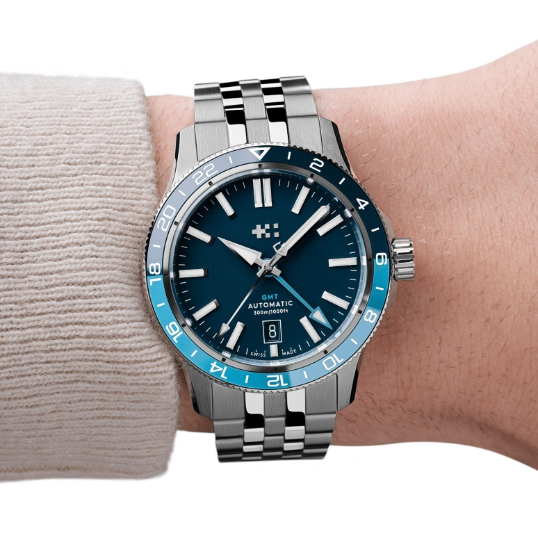 Christopher Ward,C60 40mm,40mm,Stainless Steel,Blue,Automatic,Day,Dule Time,GMT,C60,C60-40AGM31S0BB0-B1
