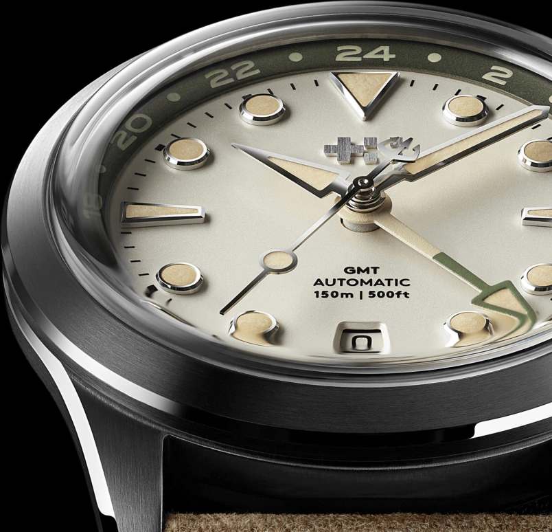 Christopher Ward,C65 38mm,38mm,Stainless Steel,Cream white,Automatic,Day,Dule Time,C65,C65-38AGM3-S00E0-OC
