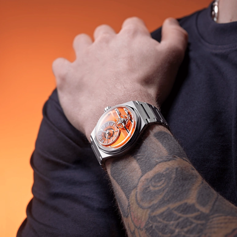 Christopher Ward,The C12 Loco 41mm,41mm,Stainless Steel,Orange,Handwound,Tourbillon,144hours,C12,C12-41H6D1-S00O0-B0
