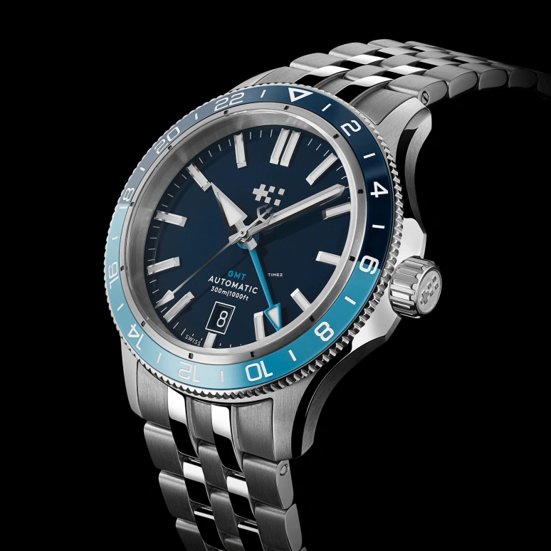 Christopher Ward,C60 40mm,40mm,Stainless Steel,Blue,Automatic,Day,Dule Time,GMT,C60,C60-40AGM31S0BB0-B0