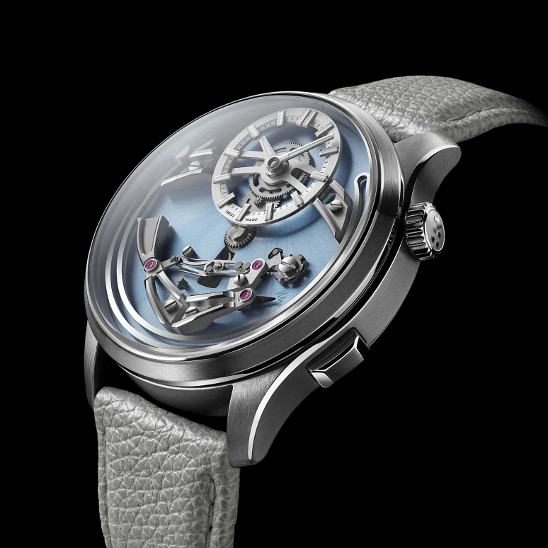 Christopher Ward,C1 41mm,41mm,Titanium,Ice Blue,Automatic,Hour Strike,Function Selector,C01,C01-41APT0-T00B1-MG