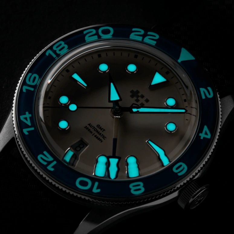 Christopher Ward,C65 41mm,41mm,Stainless Steel,Cream,Automatic,Day,Dule Time,C65,C65-41AGM2-S0BE1-RB