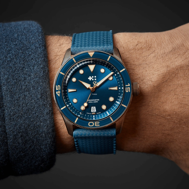 Christopher Ward,C65 41mm,41mm,Bronze,Blue,Automatic,Day,38hours,C65,C65-41ADC2-BPBB0-RB