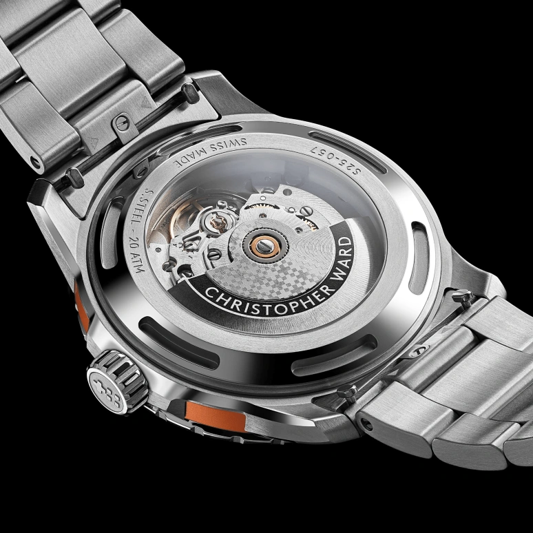 Christopher Ward,C60 41mm,41mm,Stainless Steel,Aluminium,Orange,Automatic,38hours,Sapphire,Crystal Glass,C60,C60-41A3H31S0OO0-B0