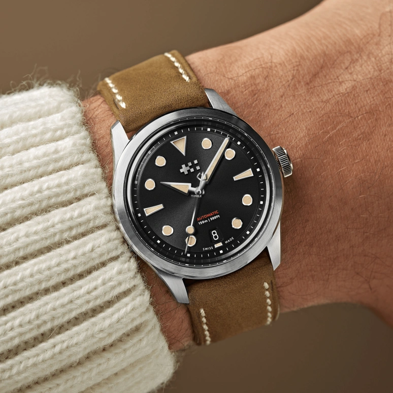 Christopher Ward,C65 38mm,38mm,Stainless Steel,Black,Automatic,Day,38hours,C65,C65-38ADA3-S00K0-VC
