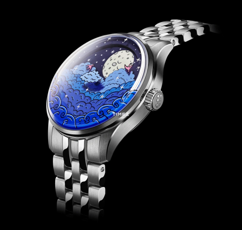 Christopher Ward,C1 37mm,37mm,Stainless Steel,Blue,Black,Automatic,Moonphase,38hours,C01,C01-37AMP2-MJW-B1