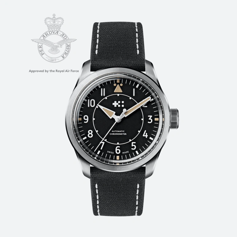 Christopher Ward,C65 38mm,38mm,Stainless Steel,Black,Automatic,38hours,Hardlex,C65,C65-38A3H3-S00K1-WK