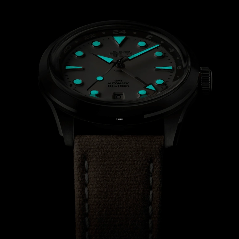 Christopher Ward,C65 38mm,38mm,Stainless Steel,Sand,Automatic,Day,Dule Time,GMT,C65,C65-38AGM3-S00E0-WC