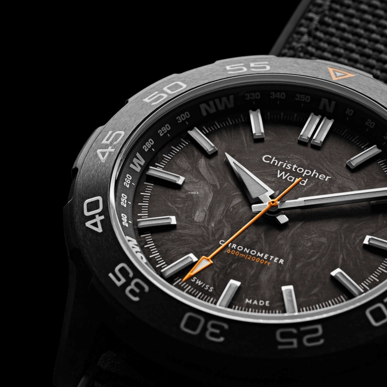 Christopher Ward,C60 42mm,42mm,Stainless Steel,Black,Automatic,38hours,Sapphire,Crystal Glass,C60,C60-42A3H1-SGKK0-HK