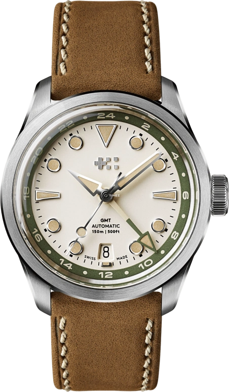Christopher Ward,C65 38mm,38mm,Stainless Steel,White,Automatic,Day,Dule Time,C65,C65-38AGM3-S00E1-VC