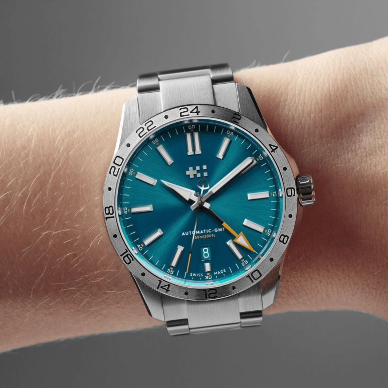Christopher Ward,C63 39mm,39mm,Stainless Steel,Blue,Automatic,Day,Dule Time,C63,C63-39AGM3-S00B4-B0