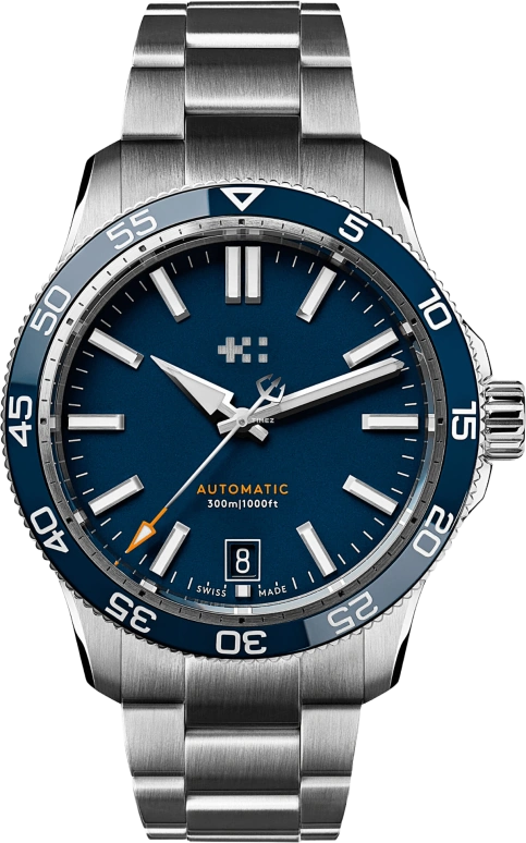 Christopher Ward,C60 38mm,38mm,Stainless Steel,Ceramic,Blue,Automatic,Day,38hours,C60,C60-38ADA31S0BB1-B0