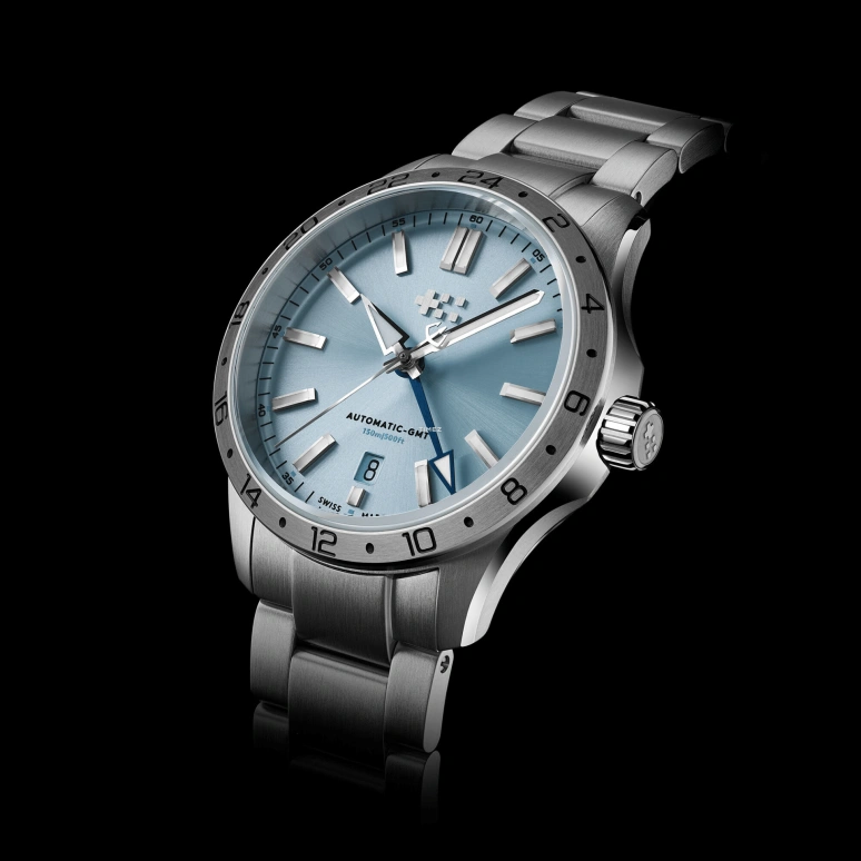 Christopher Ward,C60 39mm,39mm,Stainless Steel,Blue,Automatic,Day,Dule Time,C63,C63-39AGM3-S00B5-B1