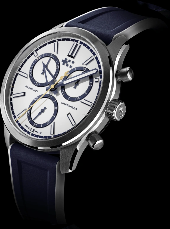 Christopher Ward,C63 39mm,39mm,Stainless Steel,White,Quartz,Chronograph,Sapphire,C63,C63-39QCC3-THFC-B1R