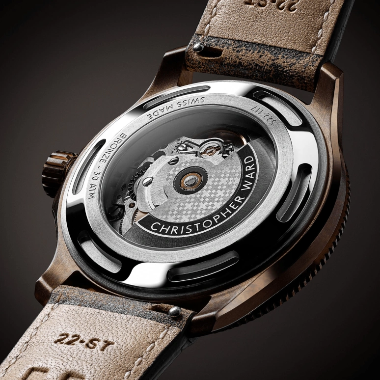 Christopher Ward,C60 42mm,42mm,Bronze,Brown,Automatic,Day,38hours,C60,C60-42ADC31BPKK0-HK