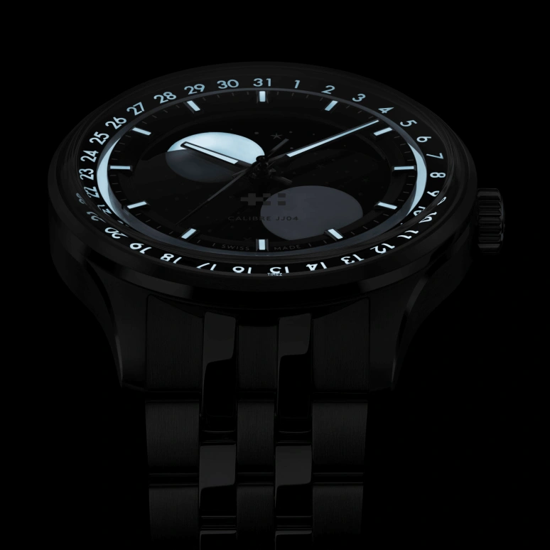 Christopher Ward,C1 40.50mm,40.50mm,Stainless Steel,Black,Automatic,Moonphase,Day,C01,C01-40AMP2-S00K0-VK1