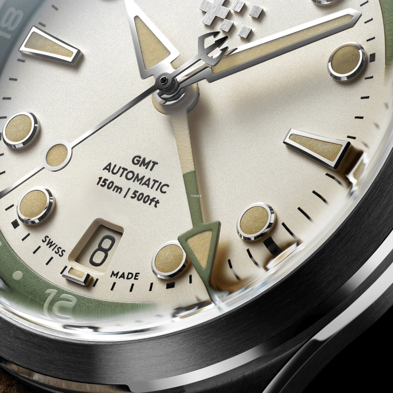 Christopher Ward,C65 38mm,38mm,Stainless Steel,Sand,Automatic,Day,Dule Time,GMT,C65,C65-38AGM3-S00E0-WC