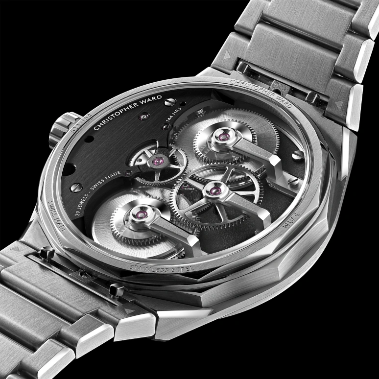 Christopher Ward,The C12 Loco 41mm,41mm,Stainless Steel,Blue,Handwound,Tourbillon,144hours,C12,C12-41H6D1-S00B0-B0