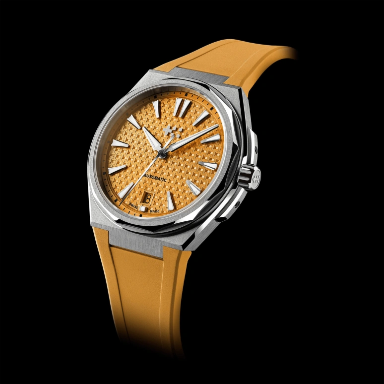 Christopher Ward,The Twelve 38mm,38mm,Stainless Steel,Yellow,Automatic,Day,38hours,C12,C12-38ADA1-S00O0-BRO