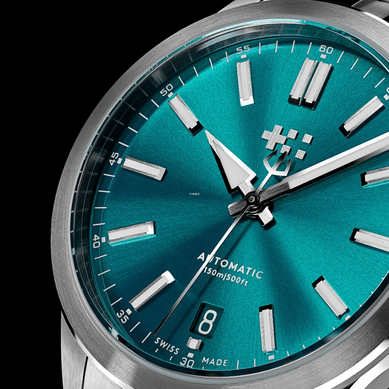 Christopher Ward,C63 36mm,36mm,Stainless Steel,Cyan,Automatic,Day,38hours,C63,C63-36ADA3-S00B4-SB