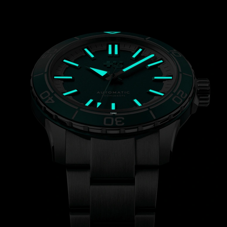 Christopher Ward,C60 41mm,41mm,Stainless Steel,Aluminium,Green,Automatic,38hours,Sapphire,Crystal Glass,C60,C60-41A3H31S0VV0-B0