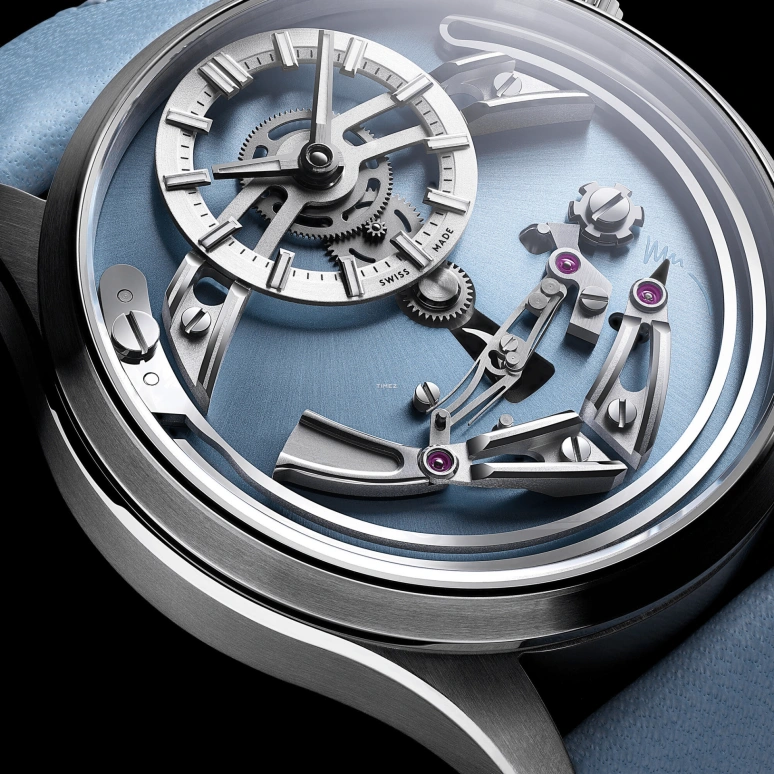 Christopher Ward,Other 41mm,41mm,Titanium,Blue,Skeleton,Automatic,Petite Sonnerie,38hours,C01,C01-41APT2-T00B1-VC