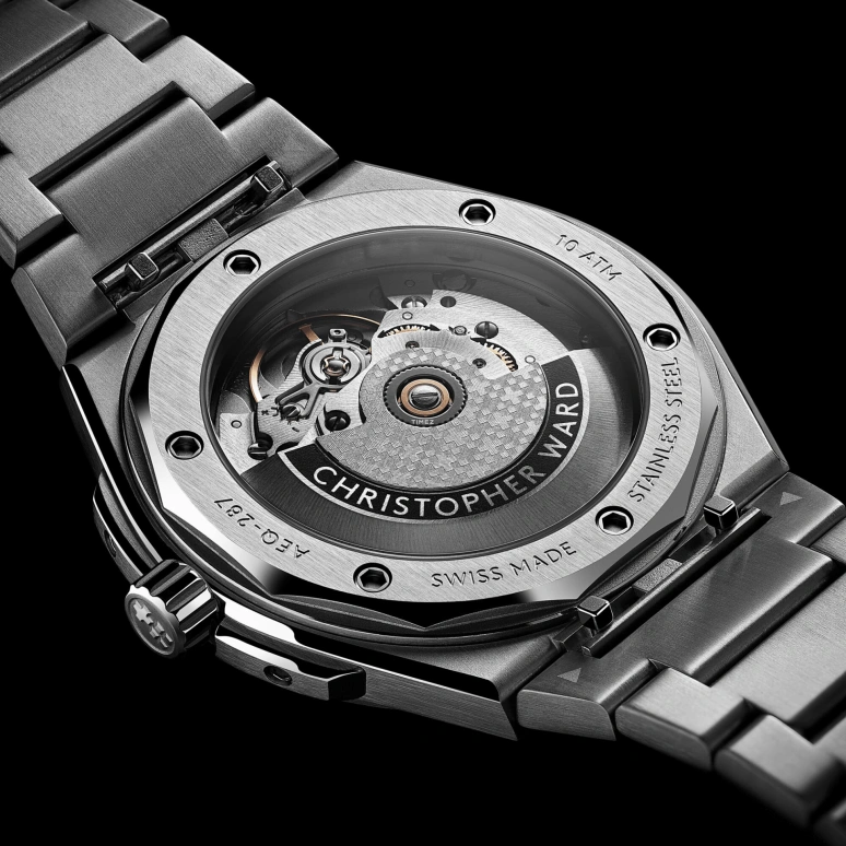 Christopher Ward,The Twelve 38mm,38mm,Stainless Steel,Blue,Automatic,Day,38hours,C12,C12-38ADA1-S00B0-B0