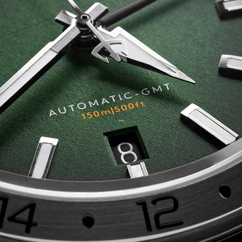 Christopher Ward,C63 39mm,39mm,Stainless Steel,Green,Automatic,Day,Dule Time,C63,C63-39AGM3-S00V2-VK