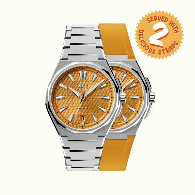 Christopher Ward,The Twelve 38mm,38mm,Stainless Steel,Yellow,Automatic,Day,38hours,C12,C12-38ADA1-S00O0-BRO
