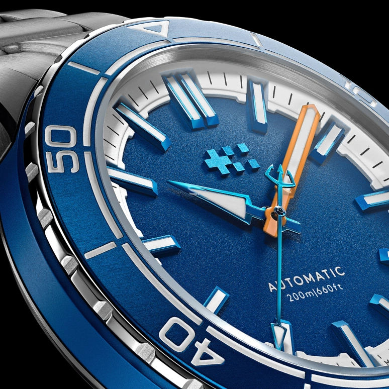 Christopher Ward,C60 41mm,41mm,Stainless Steel,Aluminium,Blue,Automatic,38hours,Sapphire,Crystal Glass,C60,C60-41A3H31S0BB0-B0