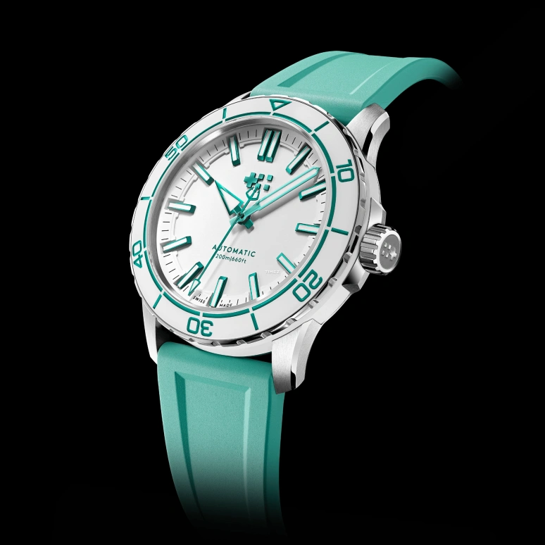 Christopher Ward,C60 41mm,41mm,Stainless Steel,Ceramic,White,Automatic,38hours,Sapphire,Crystal Glass,C60,C60-41A3H31S0WW0-RV