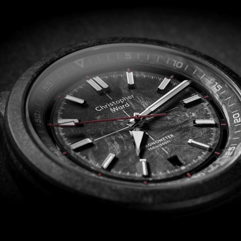 Christopher Ward,C63 41mm,41mm,Carbon,Black,Automatic,Day,38hours,C63,C63-41ADA3-C00C0-TM