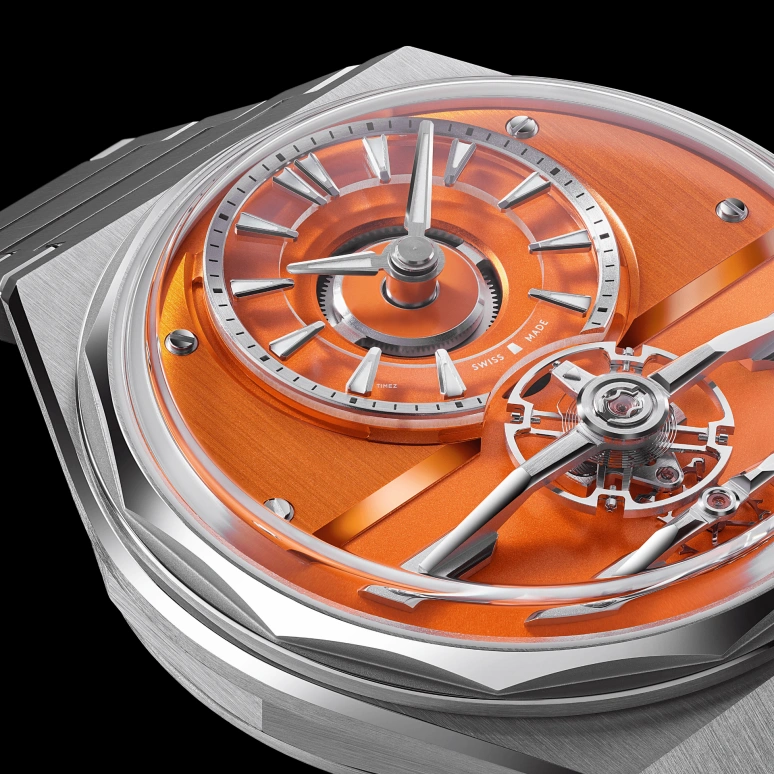 Christopher Ward,The C12 Loco 41mm,41mm,Stainless Steel,Orange,Handwound,Tourbillon,144hours,C12,C12-41H6D1-S00O0-B0