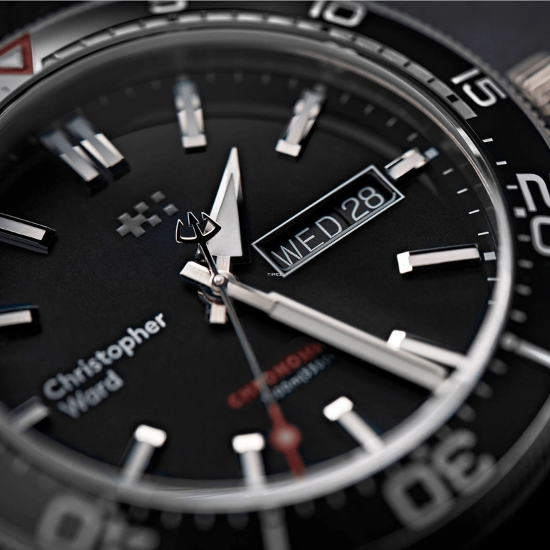 Christopher Ward,C60 42mm,42mm,Titanium,Black,Automatic,Date,Day,C60,C60-42ADD3-T0KK0-B0