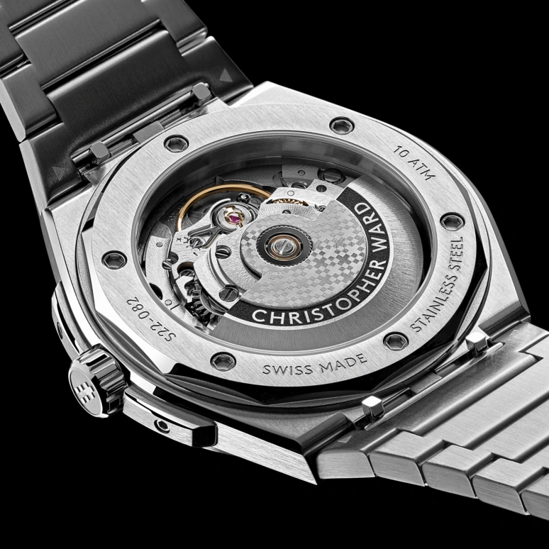 Christopher Ward,The Twelve 40mm,40mm,Stainless Steel,Blue,Automatic,Day,38hours,C12,C12-40ADA1-S00B0-RB